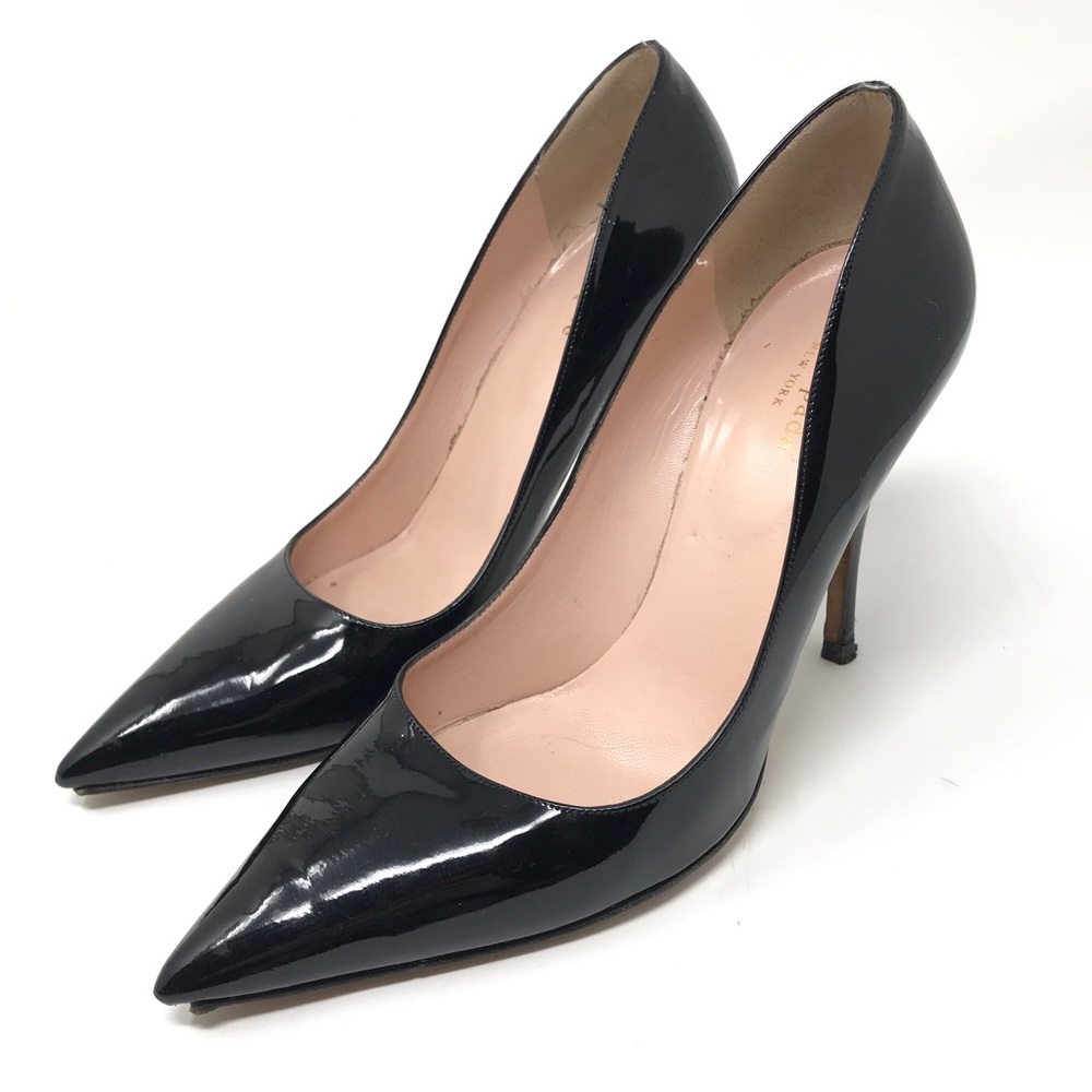 KATE SPADE | Patent Licorice Vivian Pumps